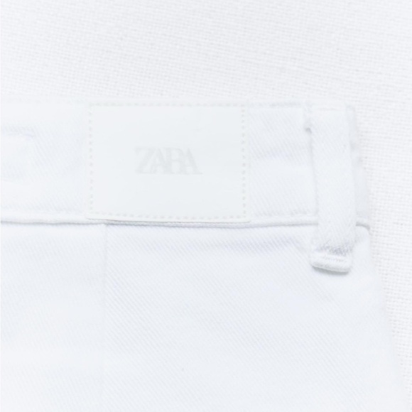 Zara white wrap denim skort - Picture 7 of 8